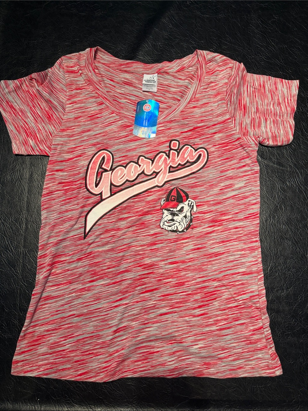 Georgia womens Tee with Bulldawg Graphic